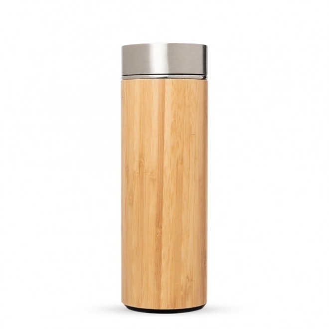 Garrafa Bambu E Inox 400 Ml Para Brinde Personalizado Garrafa Bambu E Inox 400 Ml Para Brinde Personalizado