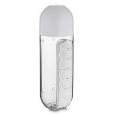 Garrafa Plástica Com Porta Pílulas Personalizada Garrafa Plástica Com Porta Pílulas Personalizada