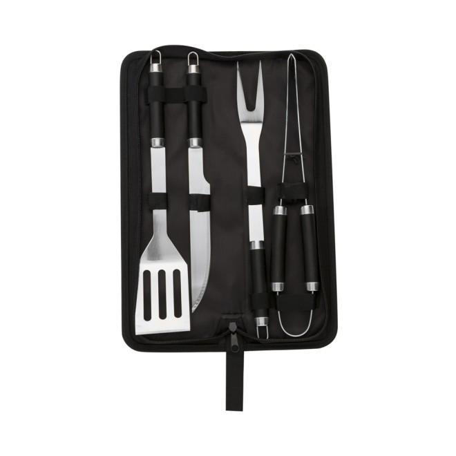 Kit Churrasco 4 Peças Personalizado Com Logo Kit Churrasco 4 Peças Personalizado Com Logo