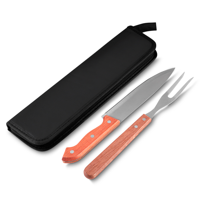 Kit Churrasco Estojo Em Nylon Personalizado Kit Churrasco Estojo Em Nylon Personalizado
