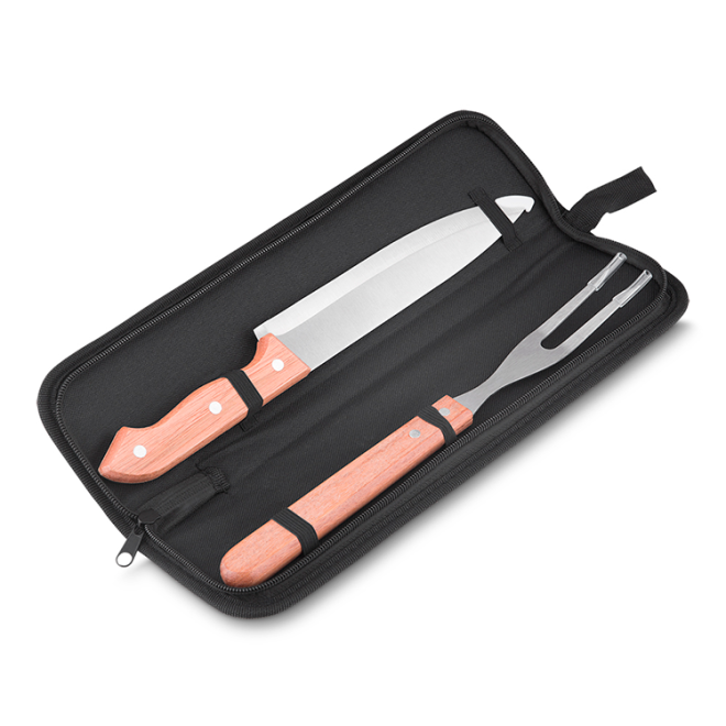 Kit Churrasco Estojo Em Nylon Personalizado Kit Churrasco Estojo Em Nylon Personalizado