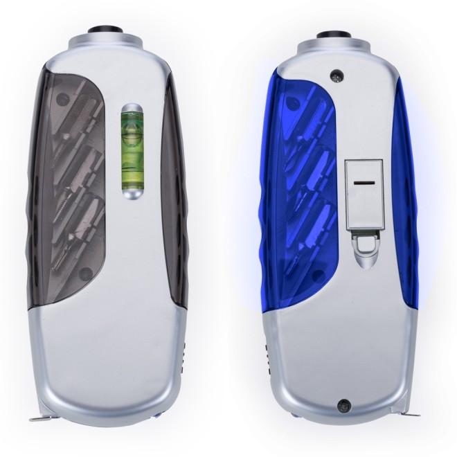 Kit Ferramenta 6 Peças Com Lanterna Trena E Nível Personalizado Kit Ferramenta 6 Peças Com Lanterna Trena E Nível Personalizado