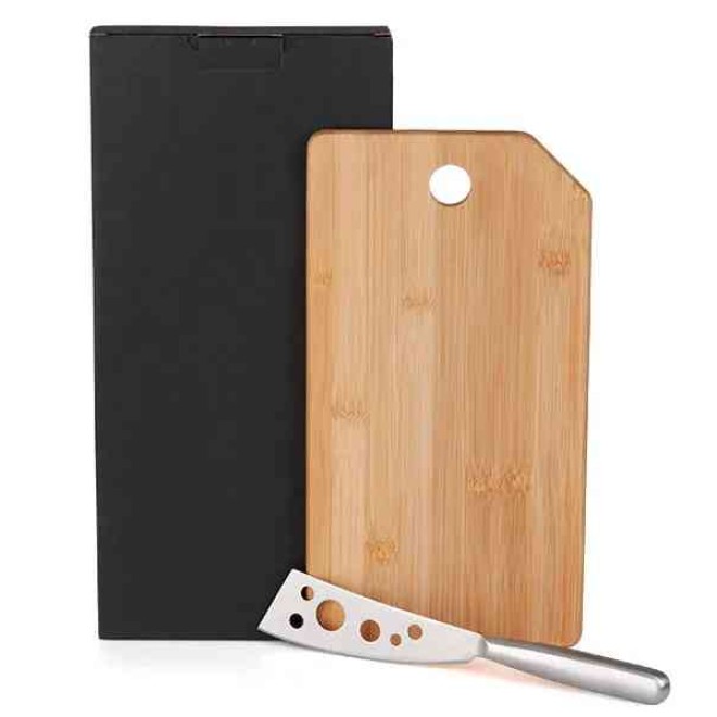 Kit para Queijo Em Bambu / Inox Personalizado para Brindes Kit para Queijo Em Bambu / Inox Personalizado para Brindes