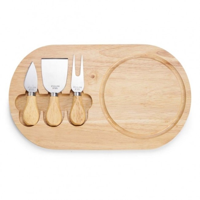Kit Queijo 4 Peças Com Logotipo Kit Queijo 4 Peças Com Logotipo