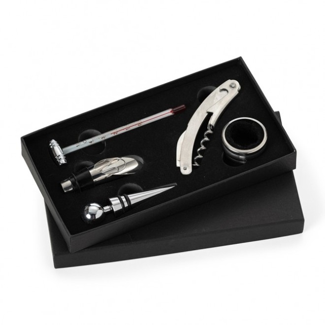 Kit Vinho 5 Peças Para Brinde Personalizado Kit Vinho 5 Peças Para Brinde Personalizado