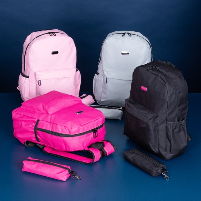 Mochila De Nylon Com Estojo Personalizada Mochila De Nylon Com Estojo Personalizada