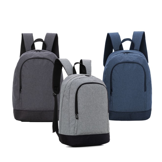 Mochila Poliéster Com Compartimento Para Notebook Até 14 Polegadas Personalizada Mochila Poliéster Com Compartimento Para Notebook Até 14 Polegadas Personalizada