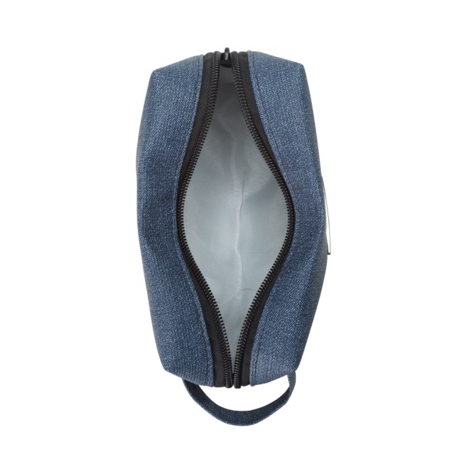 Necessaire Puff Jeans Sintético Personalizada Necessaire Puff Jeans Sintético Personalizada