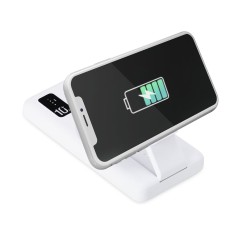 Power Bank 10.000mAh com Carregamento via Indução ou via Cabo Personalizado Power Bank 10.000mAh com Carregamento via Indução ou via Cabo Personalizado
