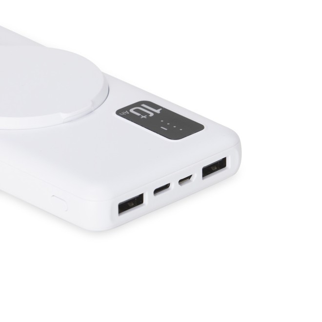 Power Bank 10.000mAh com Carregamento via Indução ou via Cabo Personalizado Power Bank 10.000mAh com Carregamento via Indução ou via Cabo Personalizado