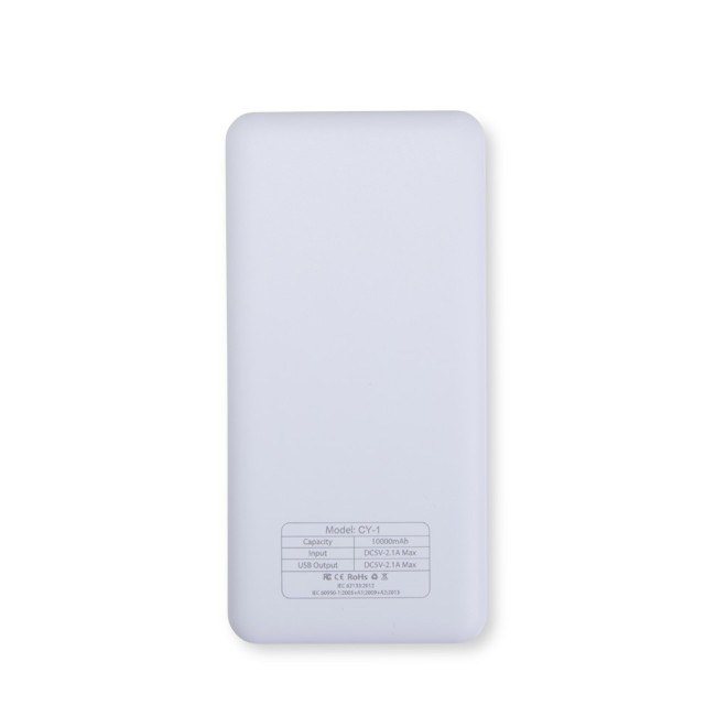 Power Bank 10.000mAh com Indicador LED com Logotipo