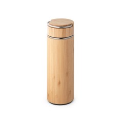 Squeeze 440Ml Em Bambu E Inox Promocional Squeeze 440Ml Em Bambu E Inox Promocional